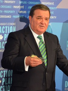 Finance Minister Jim Flaherty at the announcement of the 2013 budget.  Photo by Jane Lytvynenko Canadian University Press